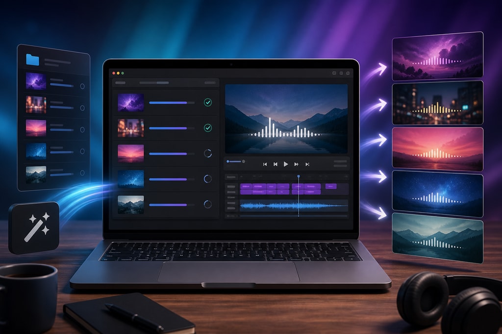 Explore comprehensive strategies to revolutionize lyric video production using batch processing, enhancing efficiency, scalability, and consistency.