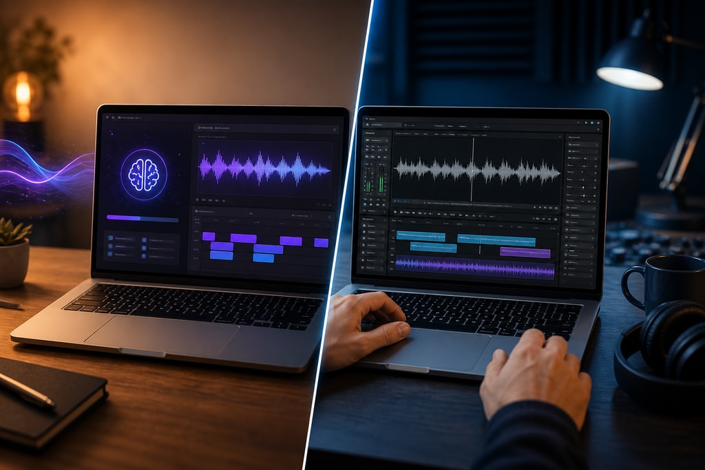 Explore the advantages and disadvantages of AI vocal removal compared to manual editing, guiding your choice for optimal music and video projects.