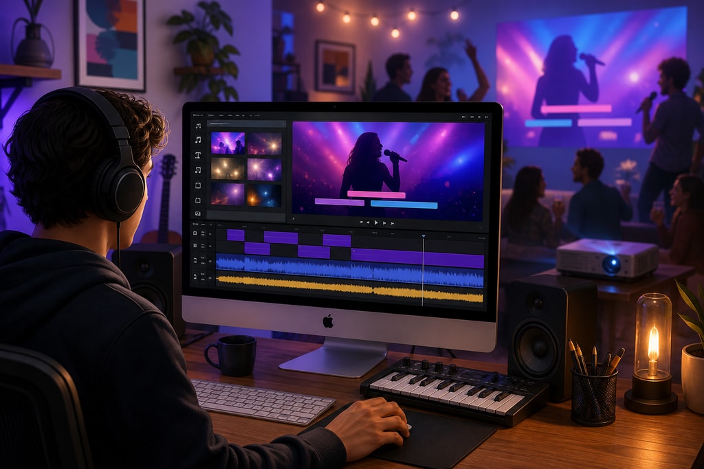 Learn how to create professional karaoke videos on your Mac using KaraMagic's AI-powered tools in this comprehensive guide.